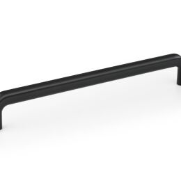 Greep Lipp 12mm  Mat zwart leverbaar in 2 lengte maten