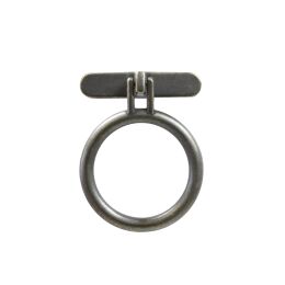 Ringgreep Ø 45mm boorafstand 32mm donker antiek brons