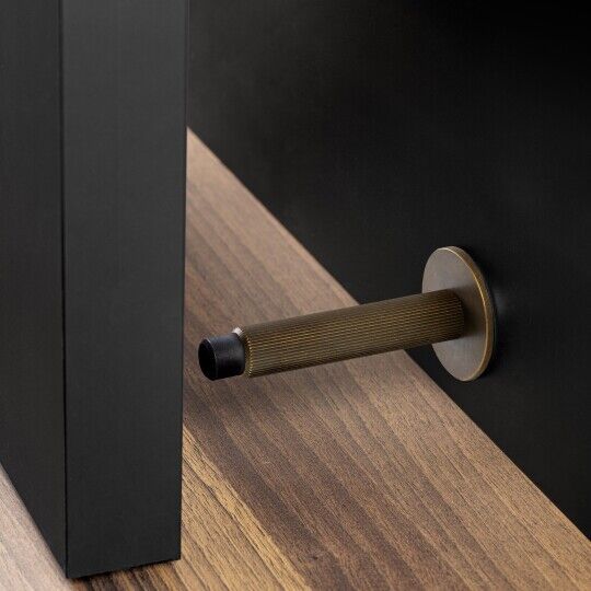 Deurstopper Arpa wall Ø-19mm L-100mm Donker antiek brons