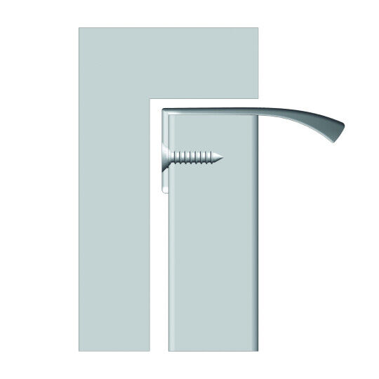 Greep Edge Straight Messing geborsteld leverbaar in 5 lengte maten