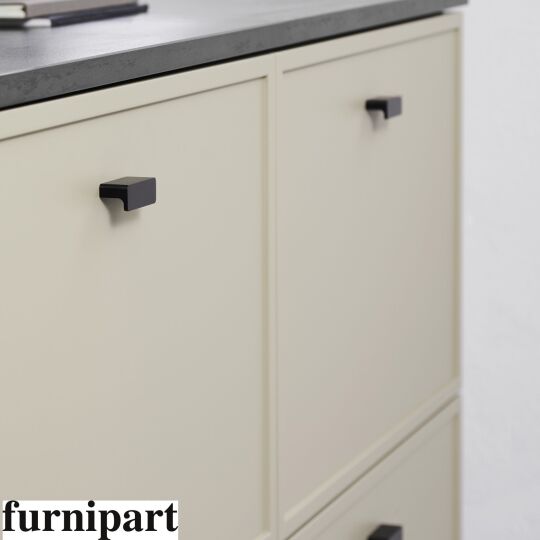 Greep Elan mat zwart geborsteld 32mm, 160mm, 544mm en 1088mm