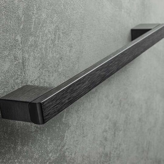 Greep Reggo 16mm Mat zwart geborsteld  leverbaar in 3 lengte maten