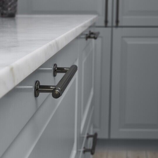 taupe keuken handgreep brons