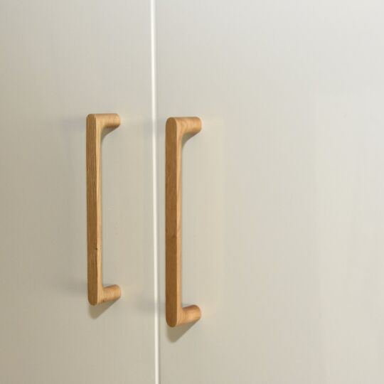 greep wood onbehandeld 128mm, 192mm en 256mm