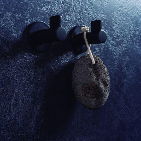 Haak Mano Ø-50mm H-54mm Mat zwart