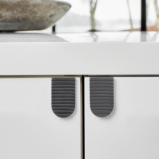 Habit 50x30mm Antraciet geborsteld