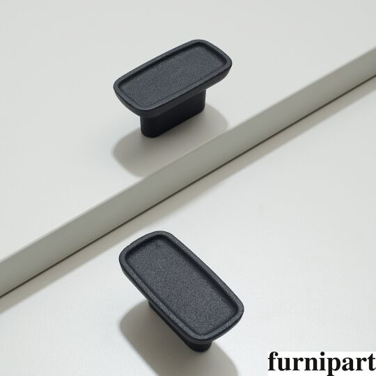 Japanse knop 64x32mm H-23mm oud zwart