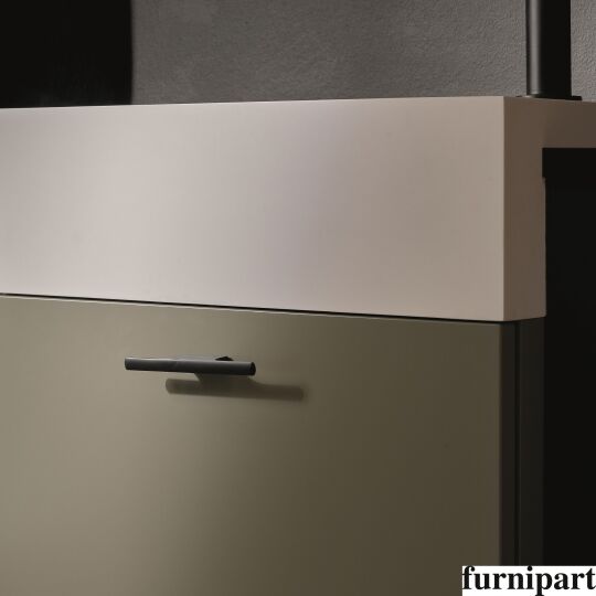 Knop Tau 32x126mm Antraciet geborsteld