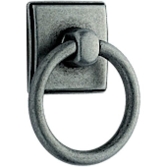Ring greep 47X59 mm antiek ijzer