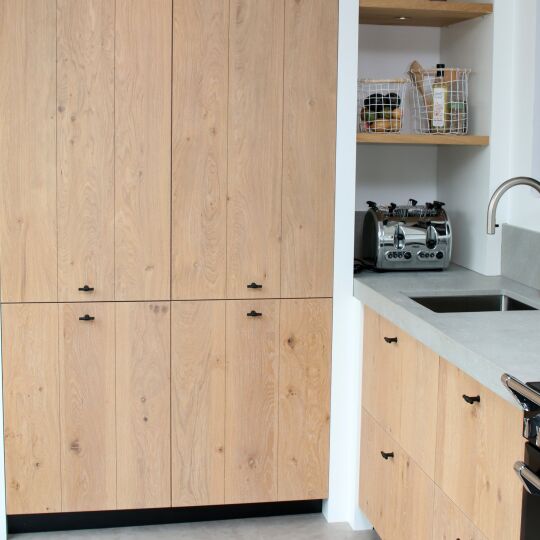 T knop strak 55mm zwart