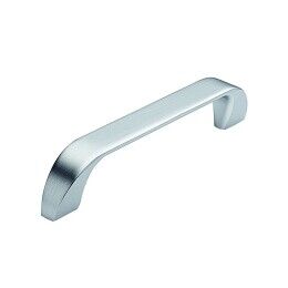 Greep 17x128x146mm Aluminium RVS look