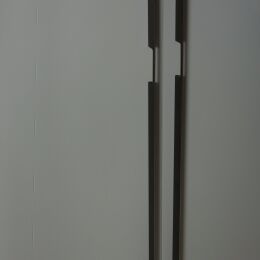 Greep recht a-sym 8x160/1120x1150mm Mat zwart