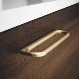 Greep Rondo 8x160x179mm Mat messing