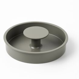 Knop Dipo 70x74x13mm mos grijs