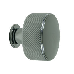 Knop Ø 35mm met ribbelrand gl.chroom