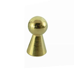	Pion knop 12mm gl. goud