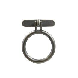 Ringgreep Ø 45mm boorafstand 32mm donker antiek brons