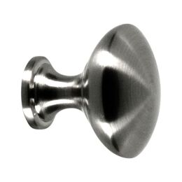 Ronde knop 30mm H-27mm inox look