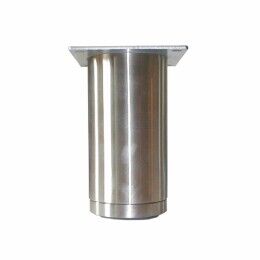 Ronde stelpoot Ø 60mm  Alu met plaat verstelbaar 15mm  