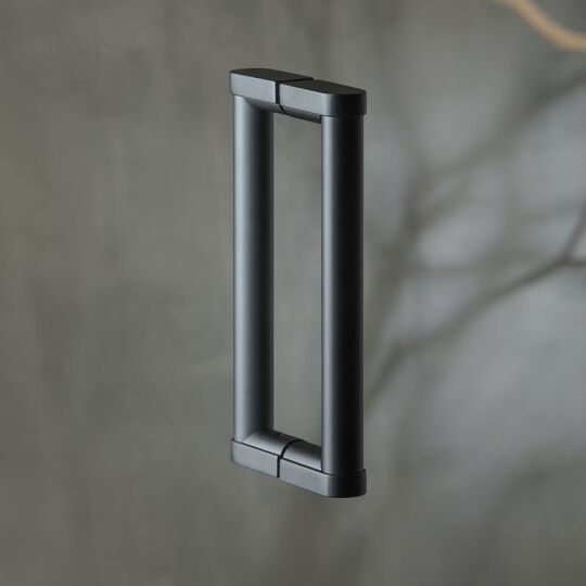 Deurgreep set Ø18  Mat Zwart leverbaar in 3 lengte maten