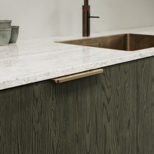 Greep Comet 40mm Mat messing