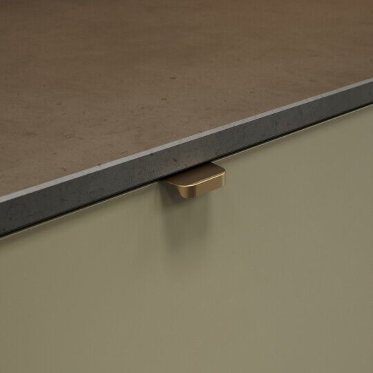 Greep Comet 40mm Mat messing