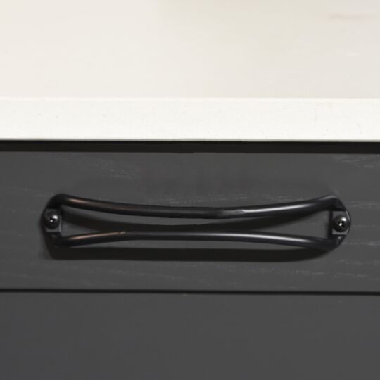 Greep Lovato 5x128x138mm zwart