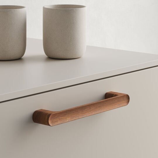 Greep Luv Wood 18x160x183mm Walnoot