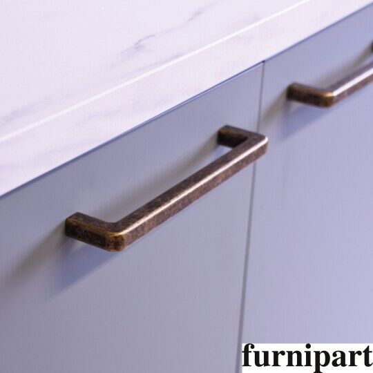 Greep Mango 12mm RVS look  leverbaar in 3 lengte maten