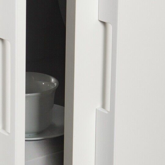 Greep recht a-sym 8x160/1120x1150mm wit