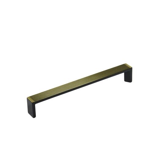 Greep Tengo  Antiek messing DHG leverbaar in de boorafstanden 160 en 320mm