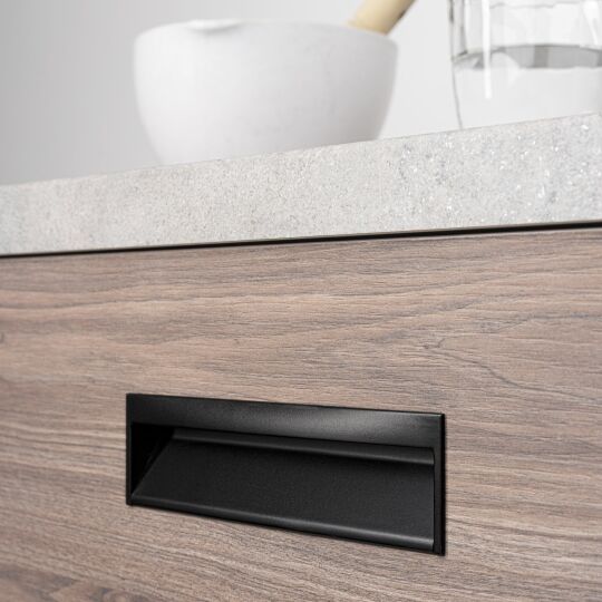 Infreesgreep 45x160x173mm Mat zwart