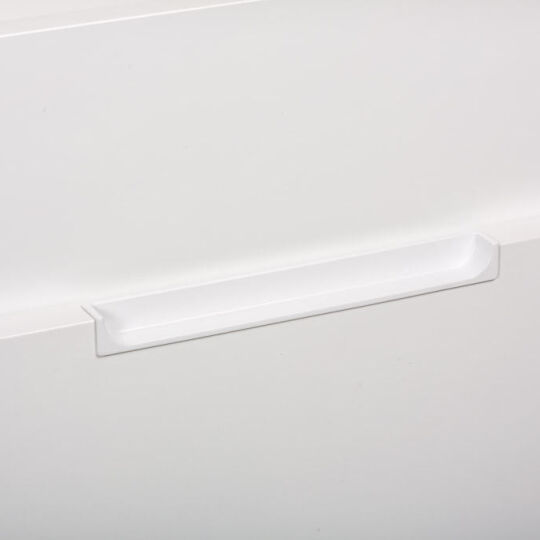 Infreesgreep achter 15x128x180mm mat wit