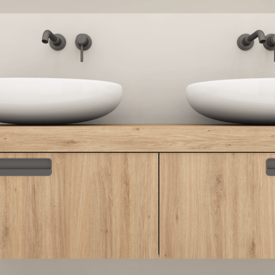 Infreesgreep Kuma 50x200mm Mat zwart