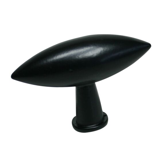 Knop Torpedo mat zwart