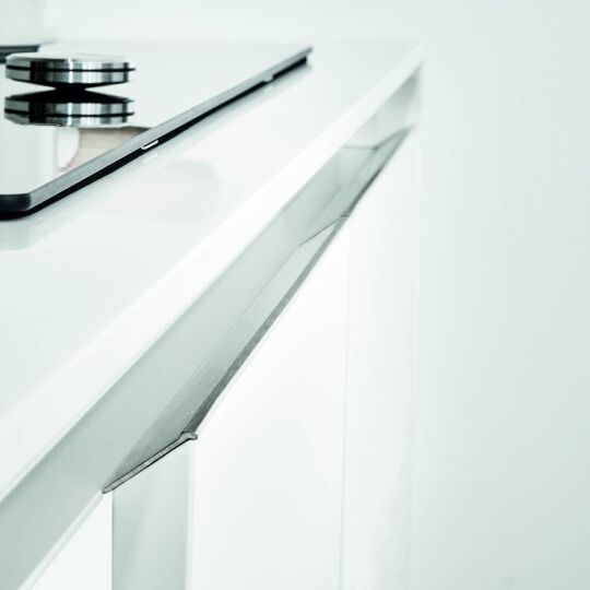 Profiel 45 graden H 14,5mm  W 20,5mm RVS look