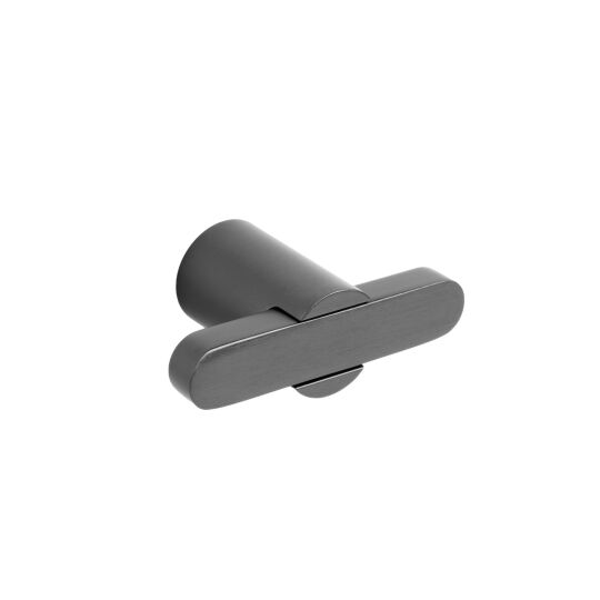 T Knop Fusion 12x58mm H-32mm Gun metal geborsteld